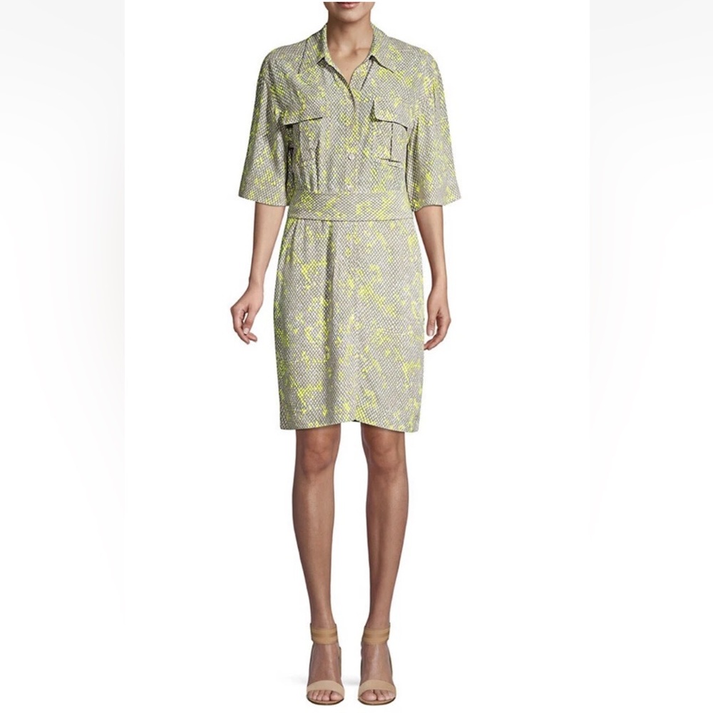 EQUIPMENT Femme Axelle Reptile Snake Dress S